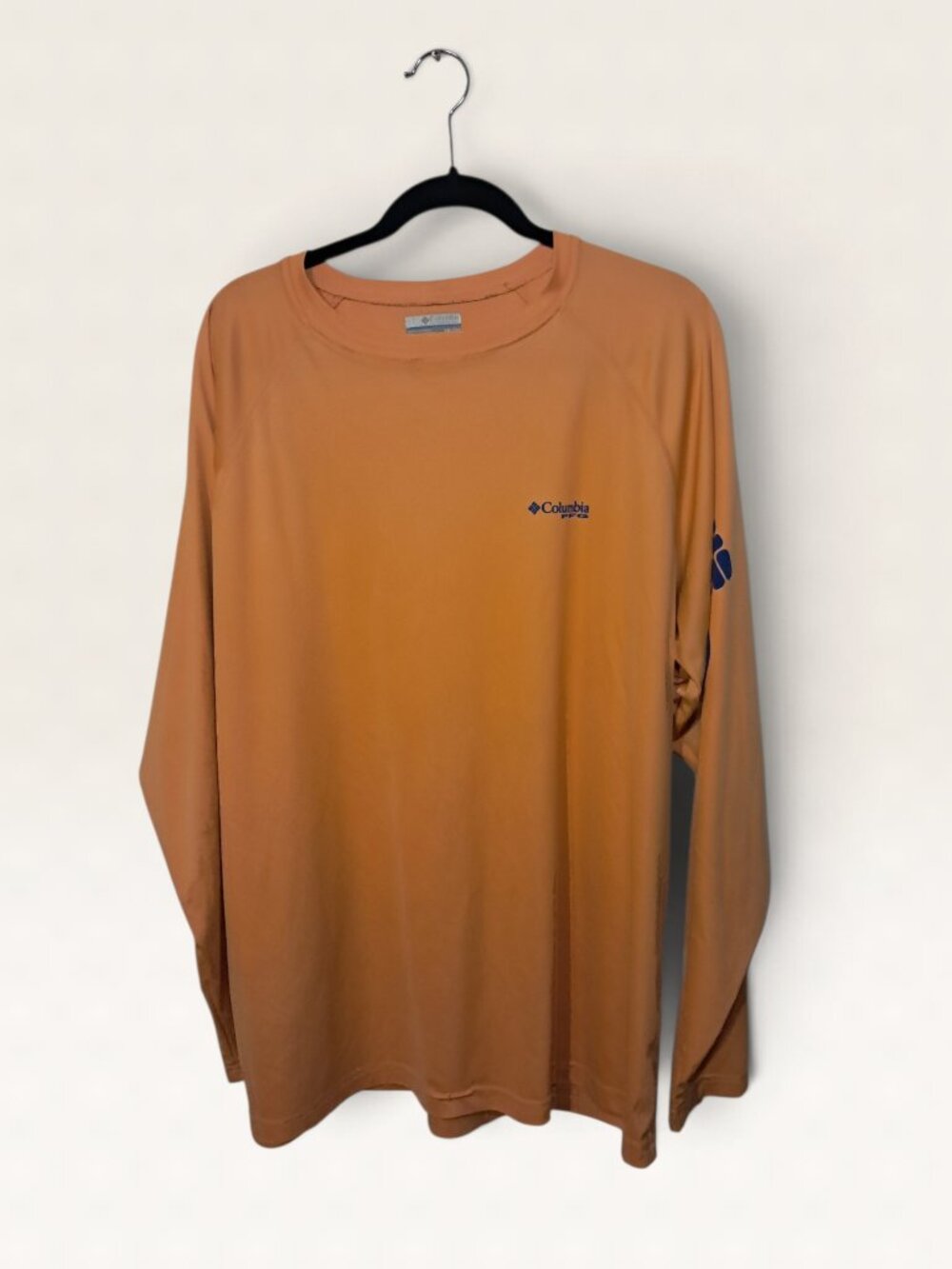 Columbia PFG Orange Long Sleeve Fishing Shirt XXL